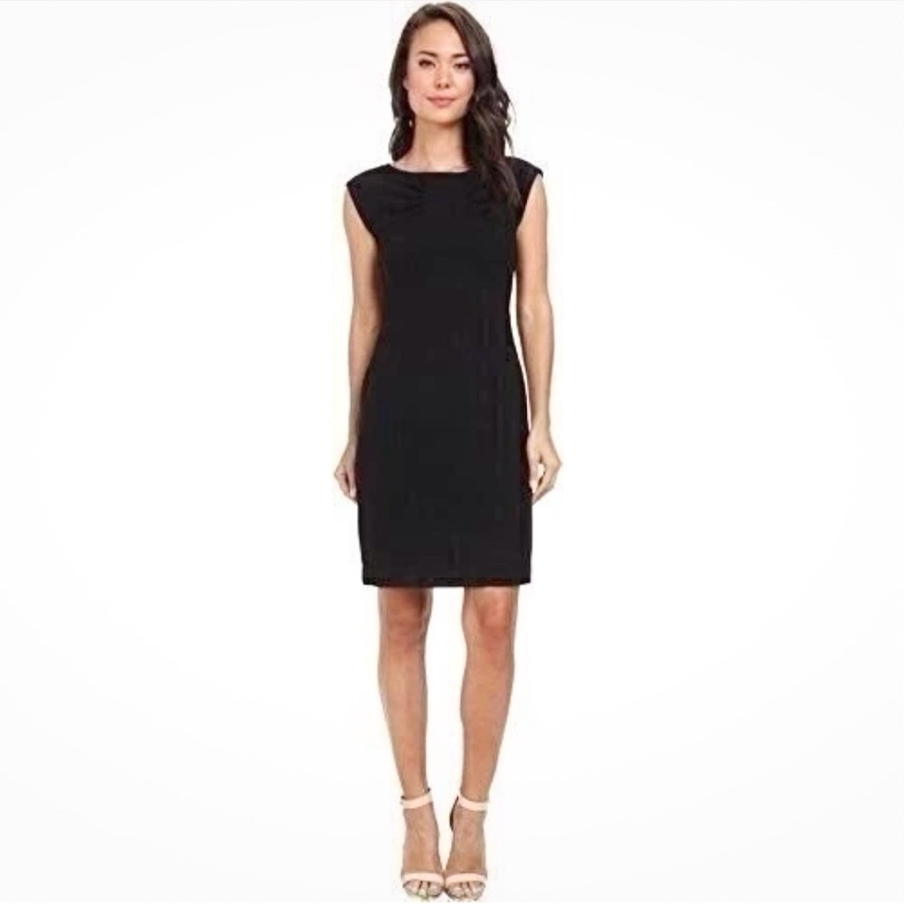 TAHARI Arthur S. Levine Little Black Dress Lined 8 Petite